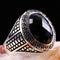925 Sterling Silver Special Black Onyx Stone Mens Ring silverbazaaristanbul 