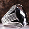 925 Sterling Silver Special Black Onyx Stone Mens Ring silverbazaaristanbul 