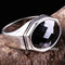 925 Sterling Silver Special Black Onyx Stone Mens Ring silverbazaaristanbul 
