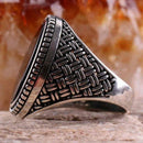 925 Sterling Silver Special Black Onyx Stone Mens Ring silverbazaaristanbul 