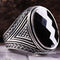 925 Sterling Silver Special Black Onyx Stone Mens Ring silverbazaaristanbul 