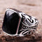925 Sterling Silver Special Black Onyx Stone Mens Ring silverbazaaristanbul 