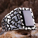 925 Sterling Silver Special Black Onyx Stone Mens Ring silverbazaaristanbul 