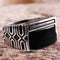 925 Sterling Silver Special Black Onyx Stone Mens Ring silverbazaaristanbul 