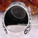 925 Sterling Silver Special Black Onyx Stone Mens Ring silverbazaaristanbul 