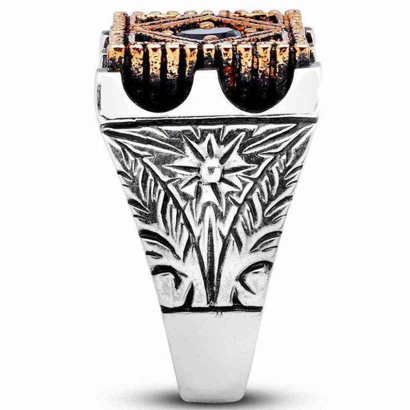 925 Sterling Silver Special Luxury Onyx Stone Mens Man Ring silverbazaaristanbul 