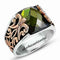 925 Sterling Silver Special Luxury Peridot Stone Mens Ring silverbazaaristanbul 