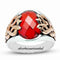 925 Sterling Silver Special Luxury Ruby Stone Mens Ring silverbazaaristanbul 
