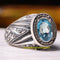925 Sterling Silver Too Bright Natural Topaz Stone Mens Ring silverbazaaristanbul 
