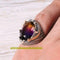 925 Sterling Silver Tourmaline Stone Sword Style Mens Ring silverbazaaristanbul 