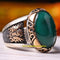 925 Sterling Silver Turkish Jewelry Ottoman Agate Aqeeq Stone Mens Ring silverbazaaristanbul 