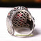 925 Sterling Silver Unique Ruby and Citrine Stone Mens Ring silverbazaaristanbul 