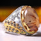 925 Sterling Silver Yemen Agate Aqeeq and Onyx Lux Mens Ring silverbazaaristanbul 