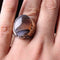 925 Sterling Silver Yemeni Agate Aqeeq Mens Natural Lux Ring silverbazaaristanbul 