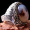 Agate Yemeni Stone 925 Sterling Silver Mens Ring silverbazaaristanbul 