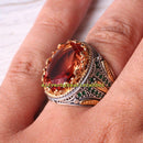 Alexandrite Color Changing New 925 Sterling Silver Mens Ring silverbazaaristanbul 