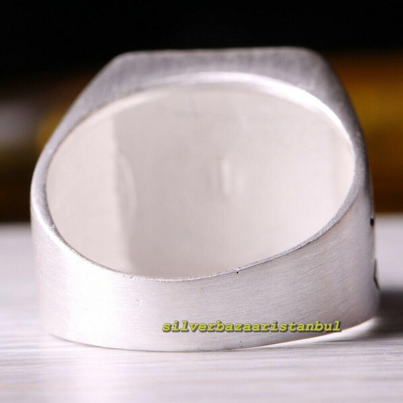Anchor Design No Stone Handmade Luxury 925 Sterling Silver Mens Ring silverbazaaristanbul 