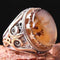 Authentic Yemeni Agate Stone Handmade 925 Sterling Silver Mens Ring silverbazaaristanbul 