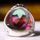 Best Green Red Tourmaline Gemstone 925 Sterling Silver Mens Ring silverbazaaristanbul 