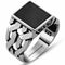 Best Selling 925 Sterling Silver Mens Ring with Onyx Stone silverbazaaristanbul 