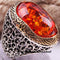 Big and Large 925 Sterling Silver Amber Stone Ring for Men silverbazaaristanbul 