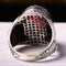 Big and Small Multi Stone 925 Sterling Silver Red Ruby Mens Ring silverbazaaristanbul 