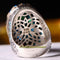Big Heavy Aquamarine and Turquoise 925 Sterling Silver Mens Ring silverbazaaristanbul 