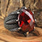 Claw 925 Sterling Silver Ruby Stone Mens Ring silverbazaaristanbul 