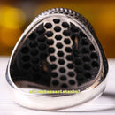 Copy of 925 Sterling Eagle Sapphire and Onyx Stone Mens Ring silverbazaaristanbul 