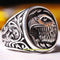 Copy of 925 Sterling Eagle Sapphire and Onyx Stone Mens Ring silverbazaaristanbul 