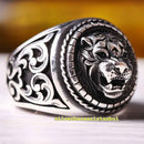 Copy of 925 Sterling Eagle Sapphire and Onyx Stone Mens Ring silverbazaaristanbul 