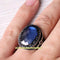 Copy of 925 Sterling Eagle Sapphire and Onyx Stone Mens Ring silverbazaaristanbul 
