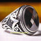 Copy of 925 Sterling Eagle Sapphire and Onyx Stone Mens Ring silverbazaaristanbul 