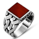 copy of 925 Sterling Eagle Sapphire and Onyx Stone Mens Ring silverbazaaristanbul 