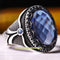Copy of 925 Sterling Eagle Sapphire and Onyx Stone Mens Ring silverbazaaristanbul 