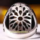 Copy of 925 Sterling Eagle Sapphire and Onyx Stone Mens Ring silverbazaaristanbul 