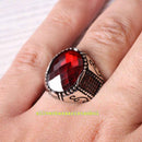 Copy of 925 Sterling Eagle Sapphire and Onyx Stone Mens Ring silverbazaaristanbul 