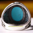 Copy of 925 Sterling Eagle Sapphire and Onyx Stone Mens Ring silverbazaaristanbul 