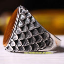 copy of 925 Sterling Eagle Sapphire and Onyx Stone Mens Ring silverbazaaristanbul 