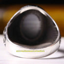 Copy of 925 Sterling Eagle Sapphire and Onyx Stone Mens Ring silverbazaaristanbul 