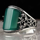 copy of 925 Sterling Eagle Sapphire and Onyx Stone Mens Ring silverbazaaristanbul 