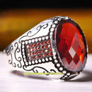 Copy of 925 Sterling Eagle Sapphire and Onyx Stone Mens Ring silverbazaaristanbul 
