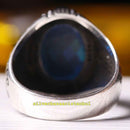 Copy of 925 Sterling Eagle Sapphire and Onyx Stone Mens Ring silverbazaaristanbul 