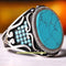 Copy of 925 Sterling Eagle Sapphire and Onyx Stone Mens Ring silverbazaaristanbul 