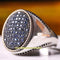 Copy of 925 Sterling Eagle Sapphire and Onyx Stone Mens Ring silverbazaaristanbul 