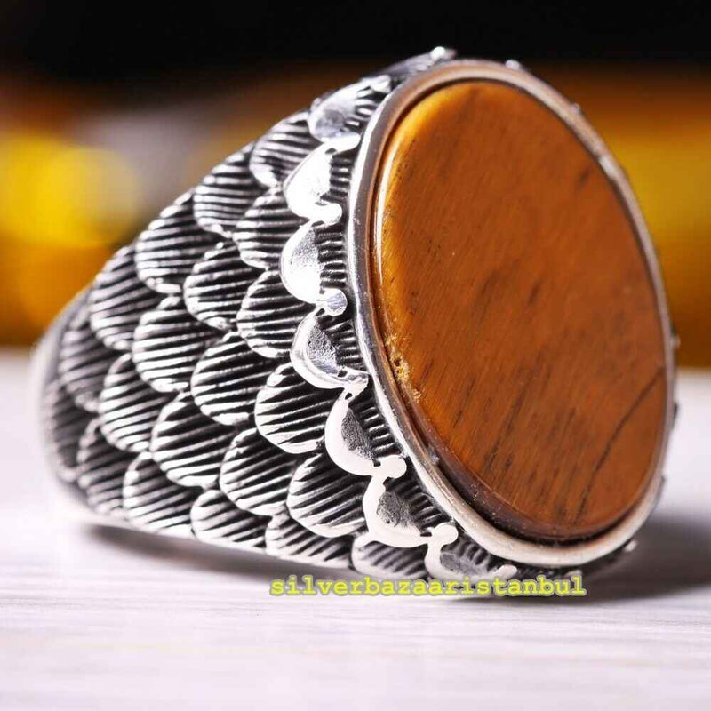 copy of 925 Sterling Eagle Sapphire and Onyx Stone Mens Ring silverbazaaristanbul 
