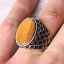 copy of 925 Sterling Eagle Sapphire and Onyx Stone Mens Ring silverbazaaristanbul 