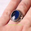 Copy of 925 Sterling Eagle Sapphire and Onyx Stone Mens Ring silverbazaaristanbul 