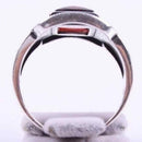 Copy of 925 Sterling Silver Authentic Ruby and Citrine Stone Mens Ring silverbazaaristanbul 