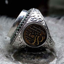 Customizable Seal of Solomon 925 Sterling Silver Mens Ring silverbazaaristanbul 